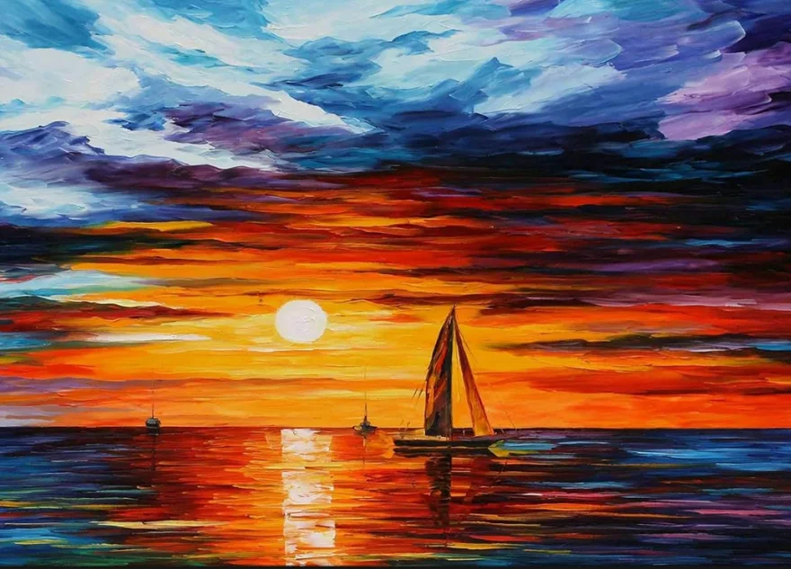 Diamantové malování Norimpex 40x30 cm Vstříc slunci