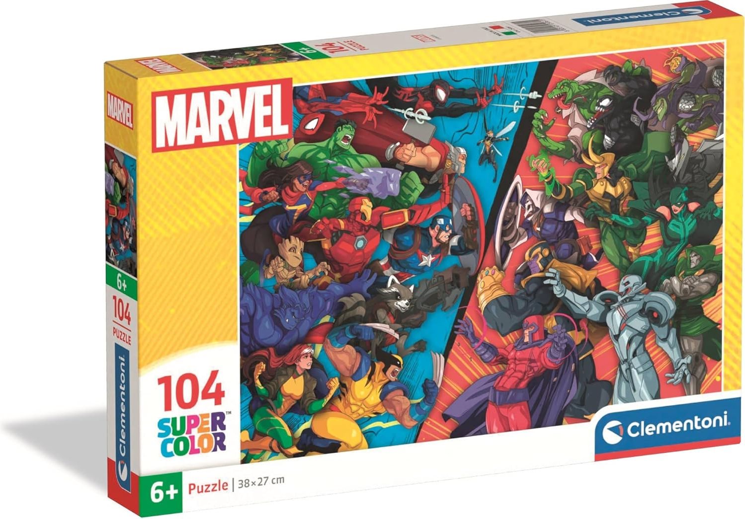 Puzzle pro děti Clementoni 104 dílků Marvel Hrdinové proti padouchům