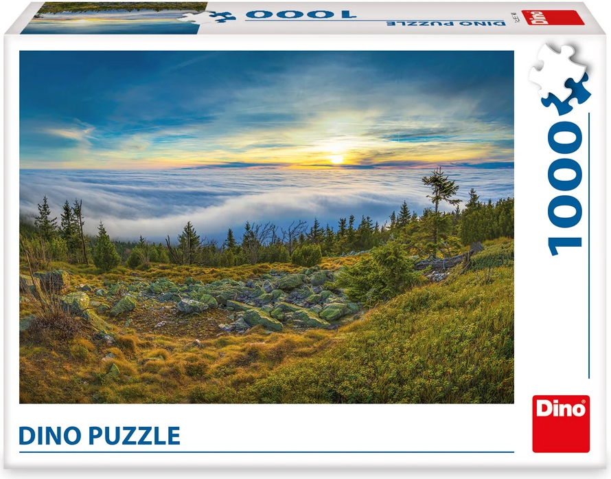 Puzzle Dino 1000 dílků Pohled z Ještědu