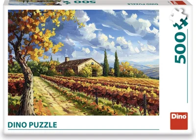 Puzzle Dino 500 dílků Malovaná vinice
