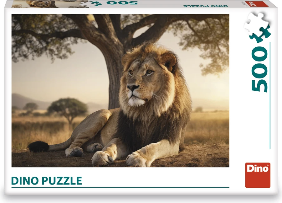 Puzzle Dino 500 dílků Odpočívající lev