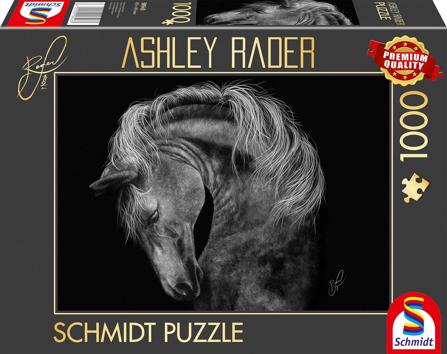 Puzzle Schmidt 1000 dílků Výkon - kůň, ztělesnění síly