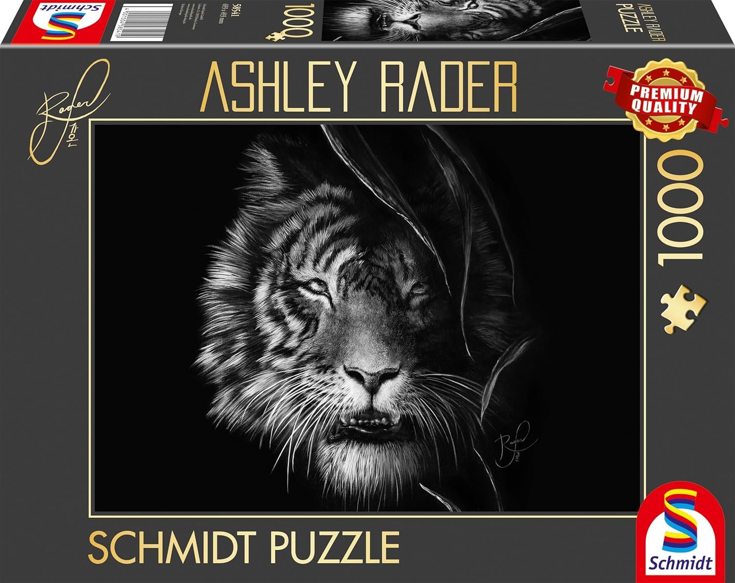 SCHMIDT Puzzle Divokost tygra: Ztělesnění svobody 1000 dílků