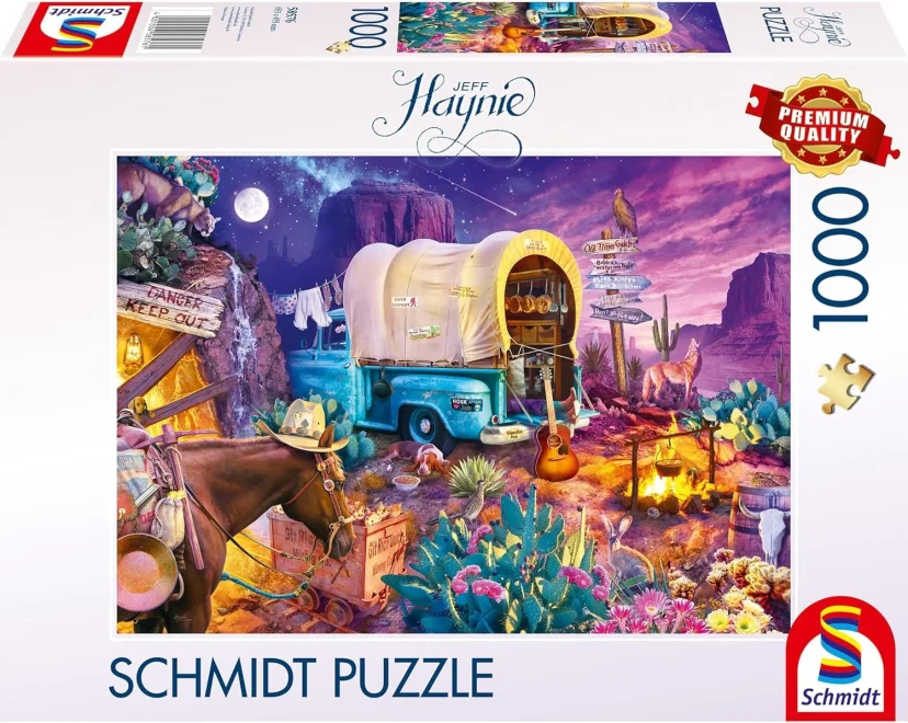 Puzzle Schmidt 1000 dílků Půvabné kempování na divokém západě