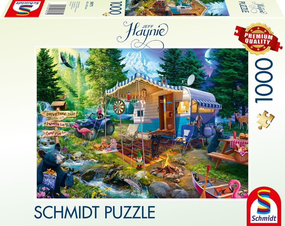 Puzzle S karavanem v horách 1000 dílků