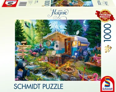 Puzzle Schmidt 1000 dílků Karavaning v horách