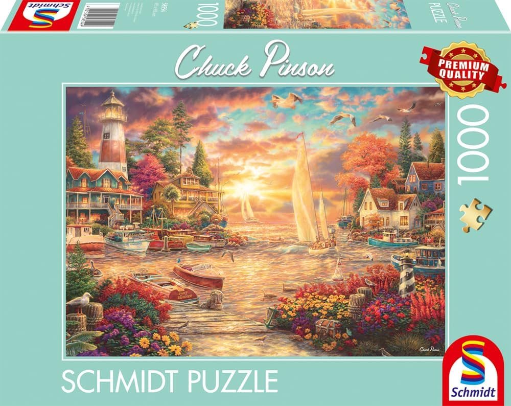 Puzzle Schmidt 1000 dílků Ranní klid u jezera