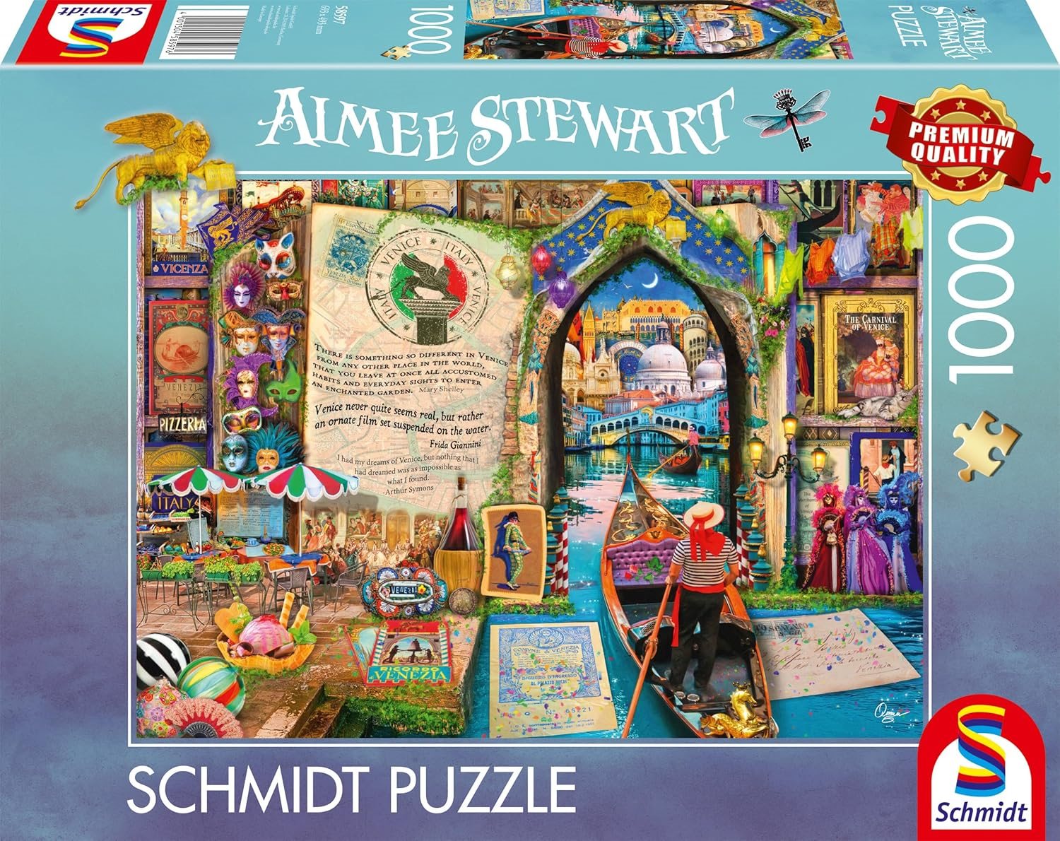 Puzzle Schmidt 1000 dílků Vzpomínky na Benátky