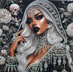Diamantové malování Norimpex 40x30 cm Oděna v diamantech