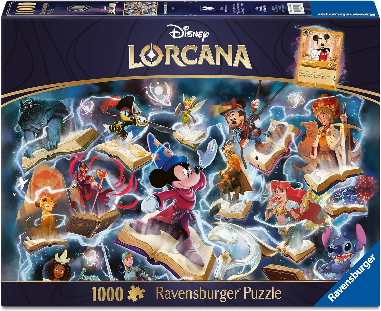 Puzzle Ravensburger 1000 dílků Disney Lorcana Glimmers of the Realm: Steel