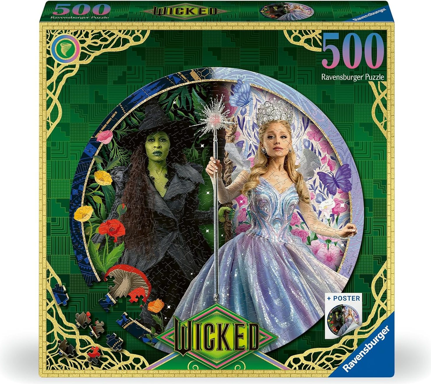 Ravensburger kulaté puzzle Čarodějka 2 500 dílků