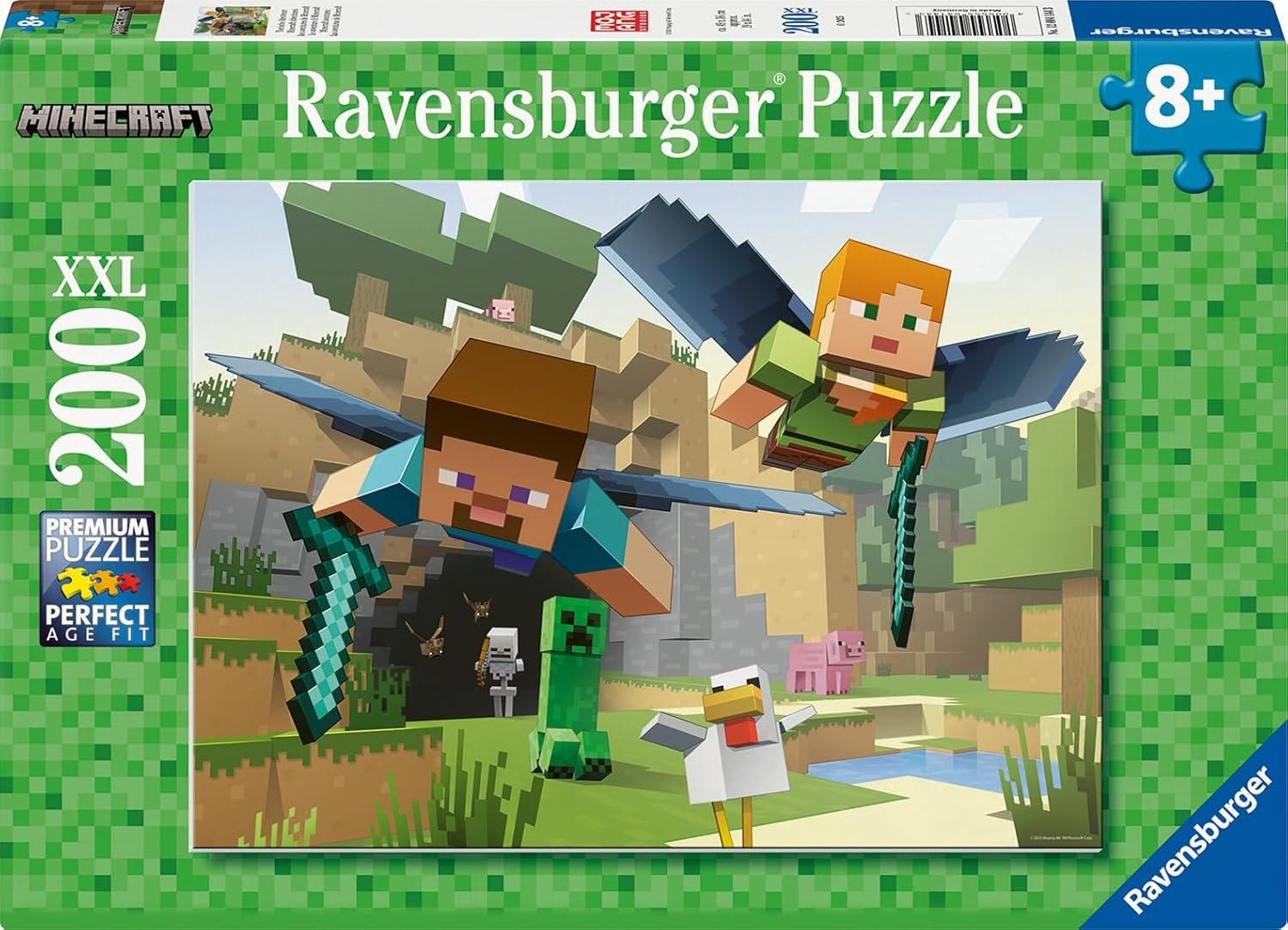 Ravensburger Minecraft Puzzle 200 dílků
