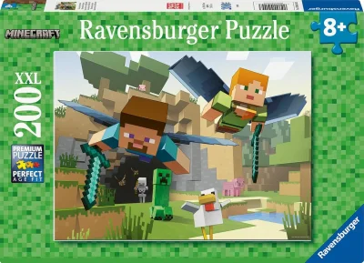Puzzle pro děti Ravensburger 200 dílků XXL Minecraft