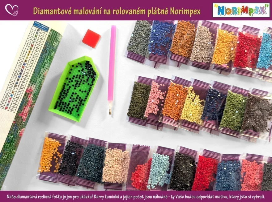 Diamantové malování Norimpex 40x30 cm Karnevalová maska
