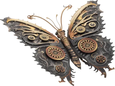 METAL EARTH  3D puzzle Steampunkový motýl
