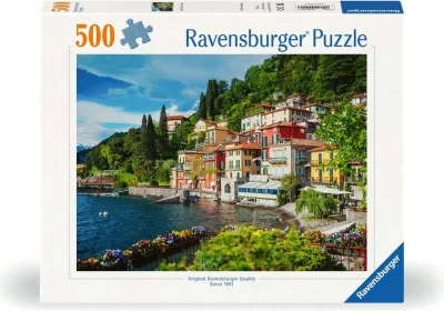 Puzzle Ravensburger 500 dílků Jezero Como, Itálie