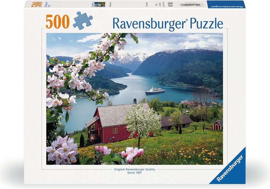 Puzzle Ravensburger 500 dílků Skandinávská krajina