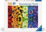 Puzzle Ravensburger 500 dílků Květinové odrazy