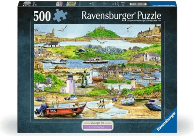 Puzzle Ravensburger 500 dílků Únik do Cornwallu