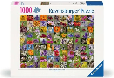 Puzzle Ravensburger 1000 dílků Včely na květinách