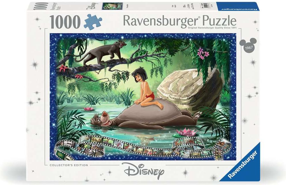 Puzzle Ravensburger 1000 dílků Disney Kniha džunglí (1967)