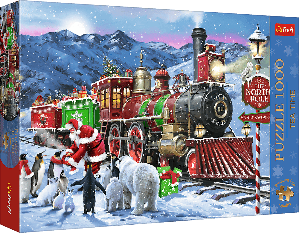 Puzzle Trefl 1000 dílků Vánoční expres