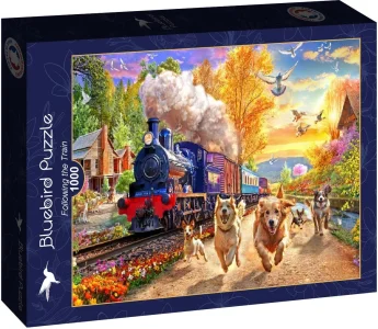 Puzzle BLUEBIRD 1000 dílků Závod s vlakem
