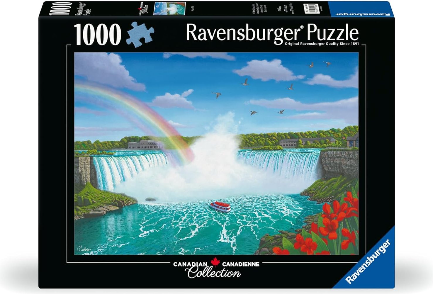 Puzzle Ravensburger 1000 dílků Kanada: Niagarské vodopády