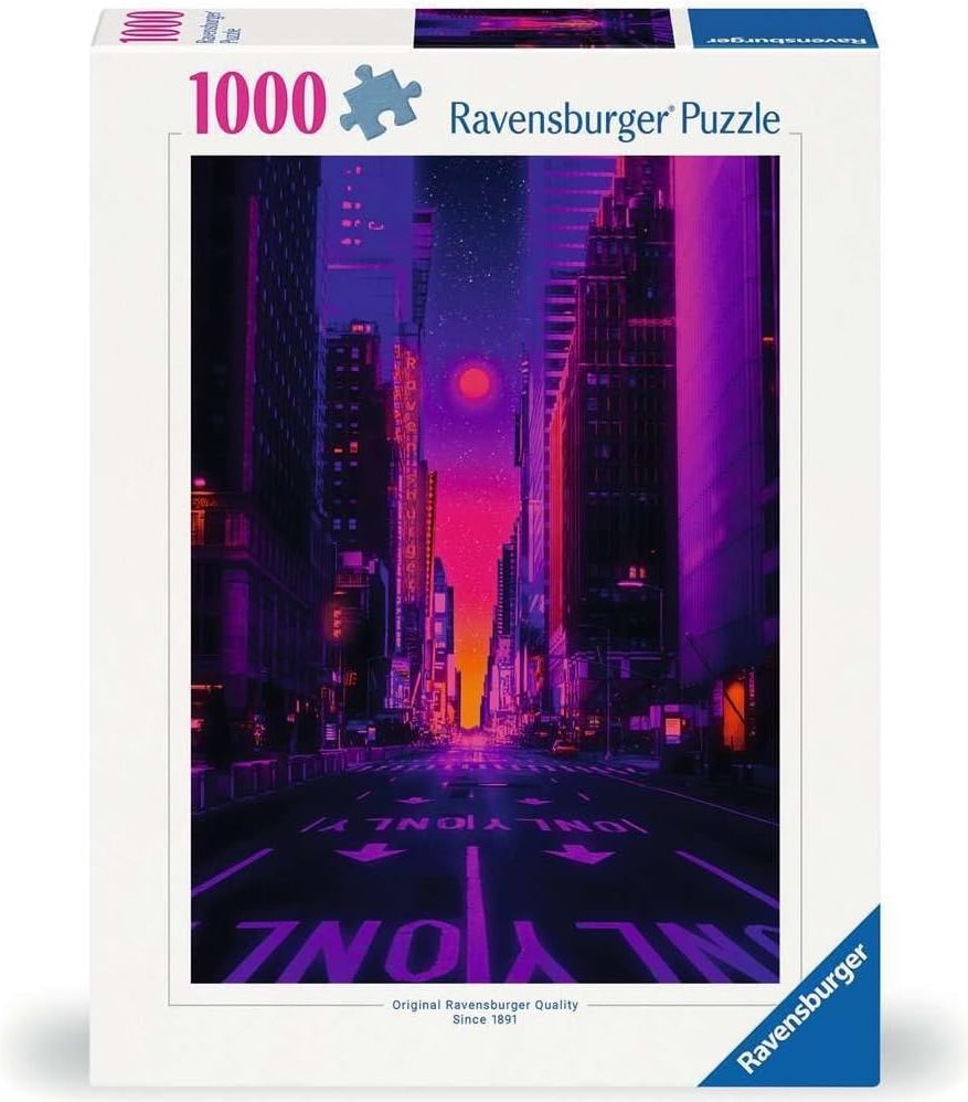 Neonové město puzzle 1000 dílků