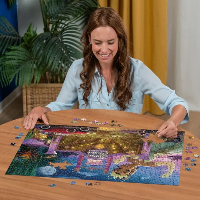 Puzzle Ravensburger 1000 dílků Disney Castle: Tiana (Princezna a žabák)