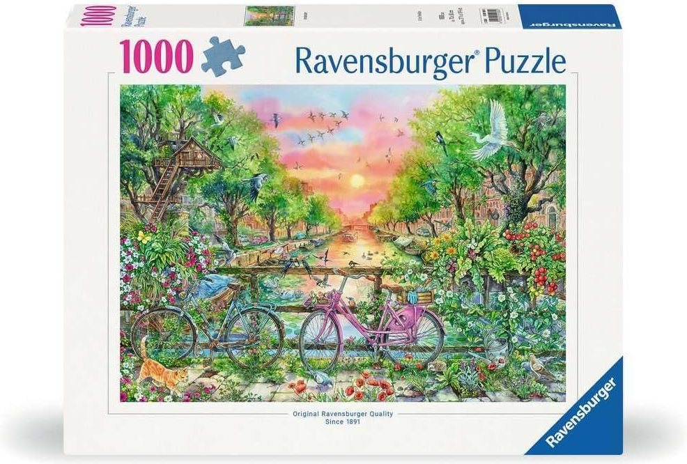 Puzzle Ravensburger 1000 dílků Kola ve snu o Amsterdamu