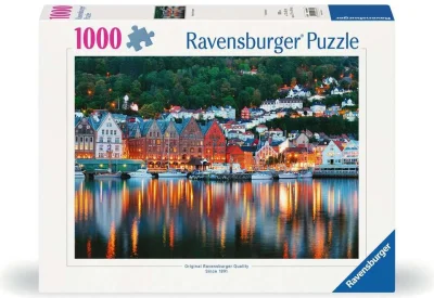 Puzzle Ravensburger 1000 dílků Bergen, Norsko