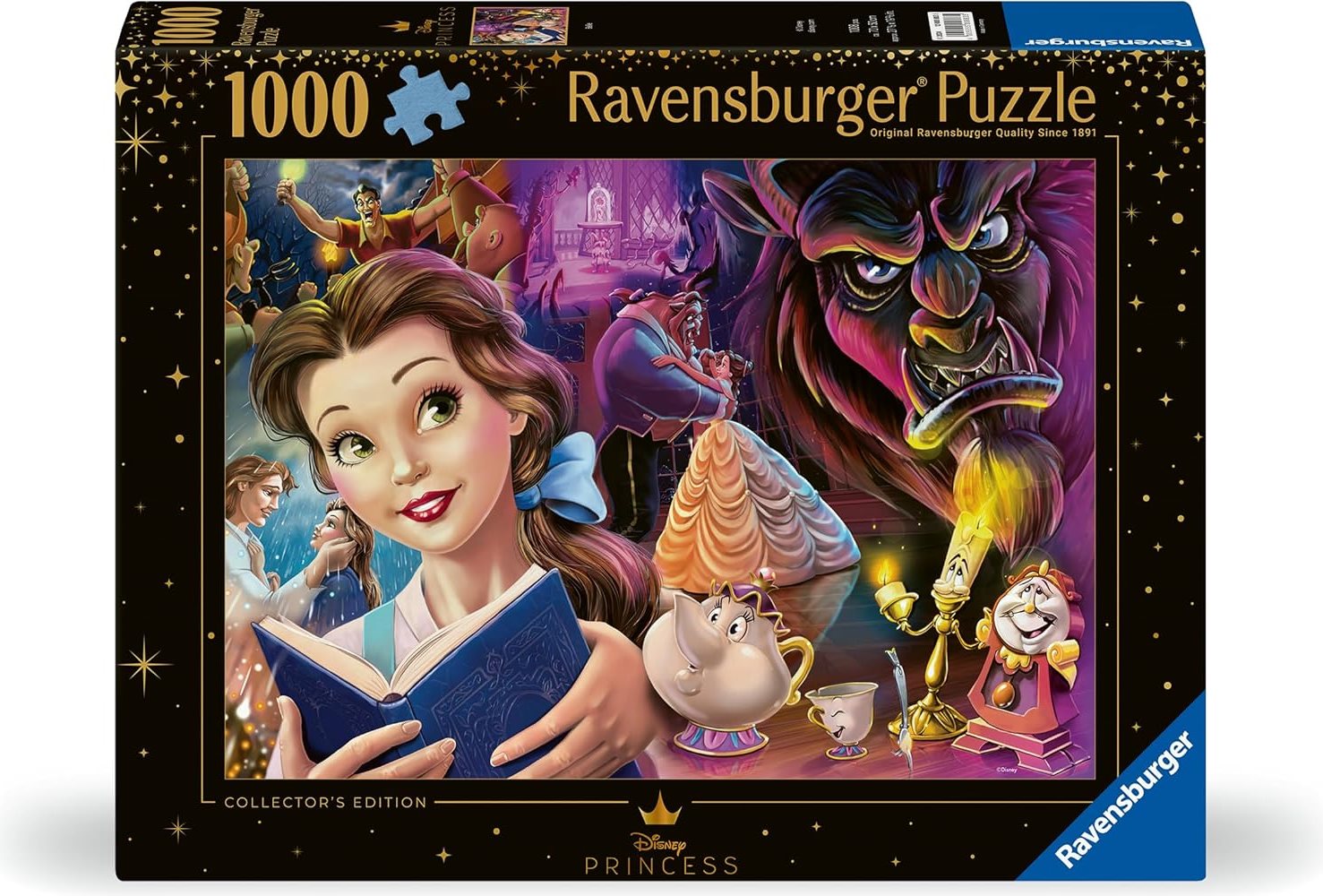 Puzzle Ravensburger 1000 dílků Disney Princess - Kráska (Belle)