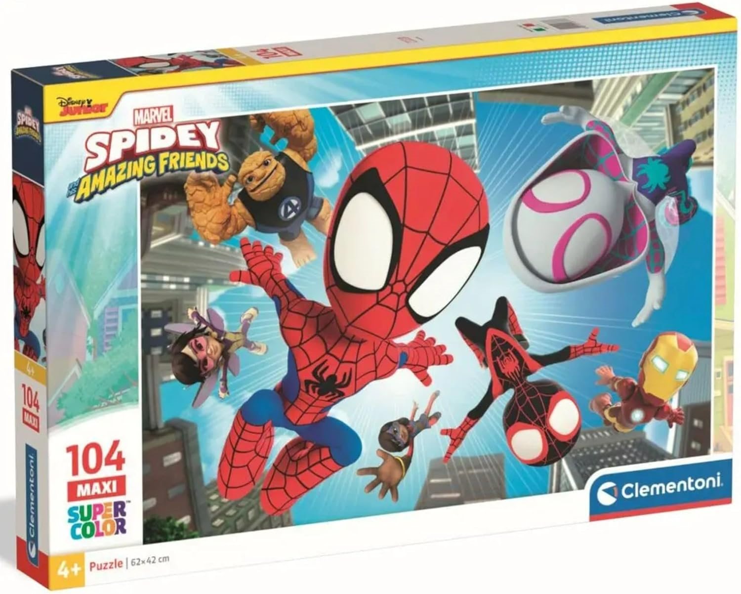 Puzzle pro děti Clementoni 104 dílků MAXI Spidey a jeho úžasní přátelé