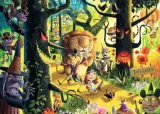 Puzzle Ravensburger 1000 dílků Lvi, tygři a medvědi, ó jé! (Čaroděj ze země Oz)