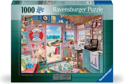 Puzzle Ravensburger 1000 dílků Plážová chata, můj ráj