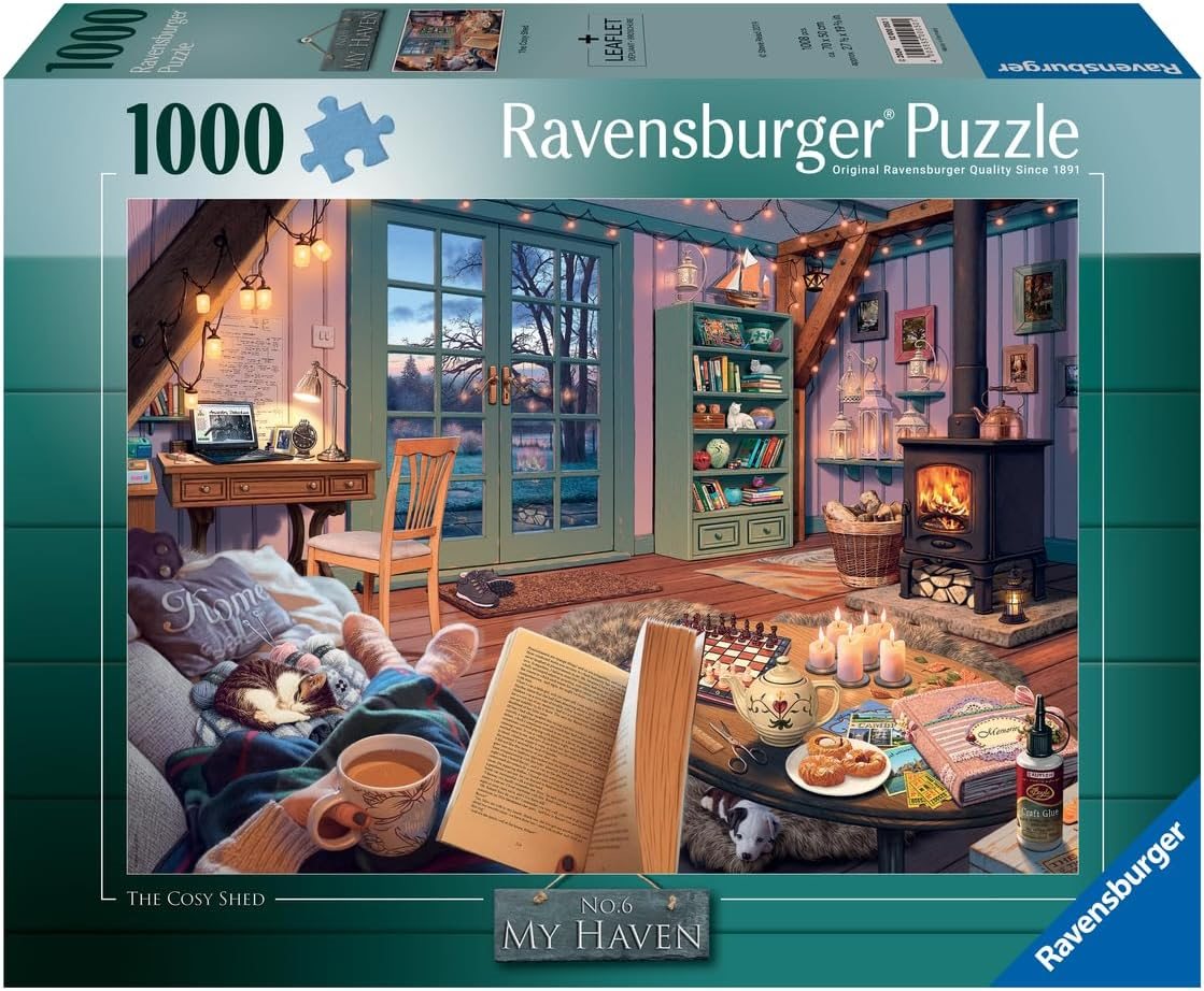 Puzzle Ravensburger 1000 dílků My Haven č. 6 - Útulný pokoj