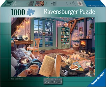 Puzzle Ravensburger 1000 dílků Útulný obývací pokoj