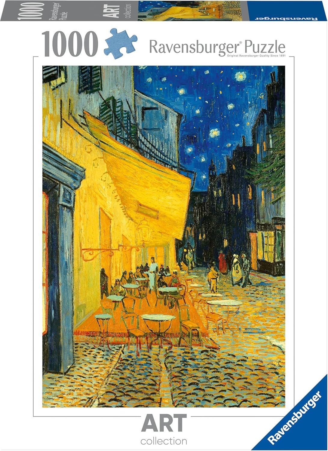 Puzzle Ravensburger 1000 dílků Art Collection: V. van Gogh - Terasa kavárny v noci