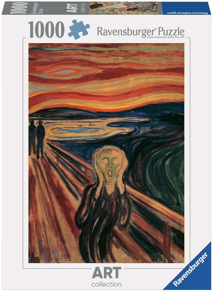 Puzzle Ravensburger Art Collection: Výkřik, 1000 dílků
