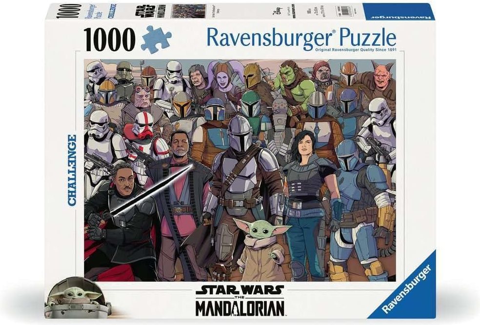 Puzzle Ravensburger 1000 dílků Challenge: Star Wars - The Mandalorian