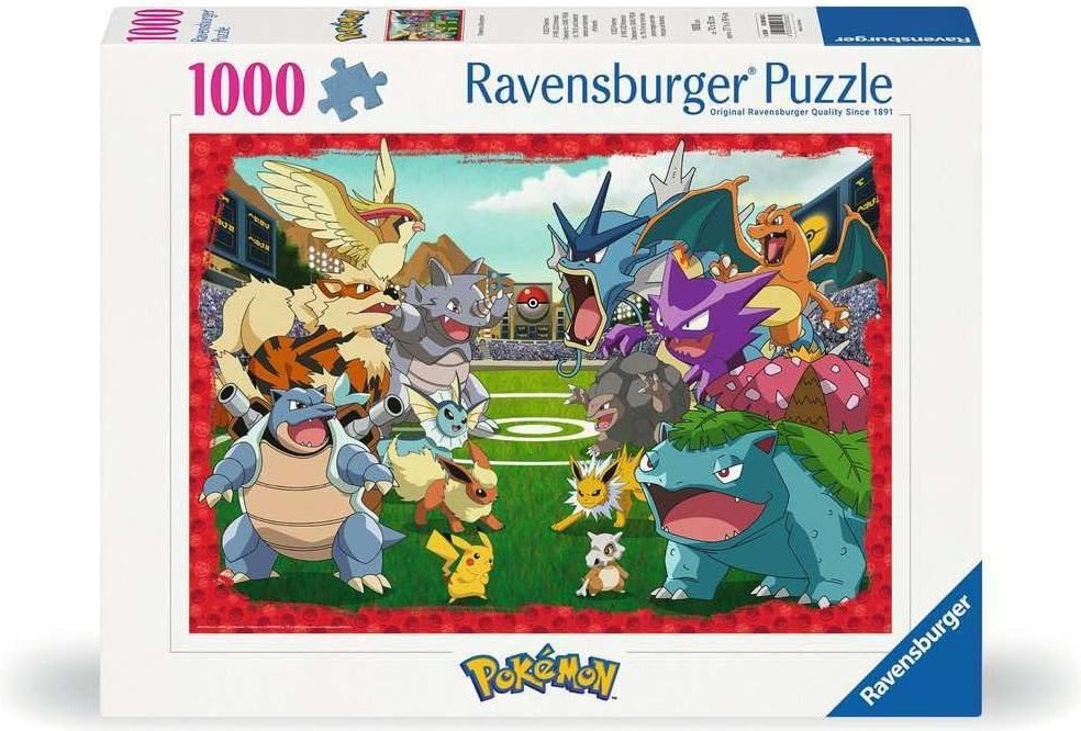 Puzzle Ravensburger 1000 dílků Pokémon: Rozhodující souboj
