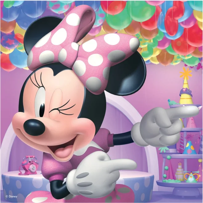 Puzzle pro děti Dino 3x55 dílků Minnie a Daisy 3v1