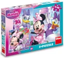 Puzzle pro děti Dino 3x55 dílků Minnie a Daisy 3v1