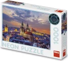 Svítící puzzle Neon Dino 1000 dílků Pohled na Hradčany