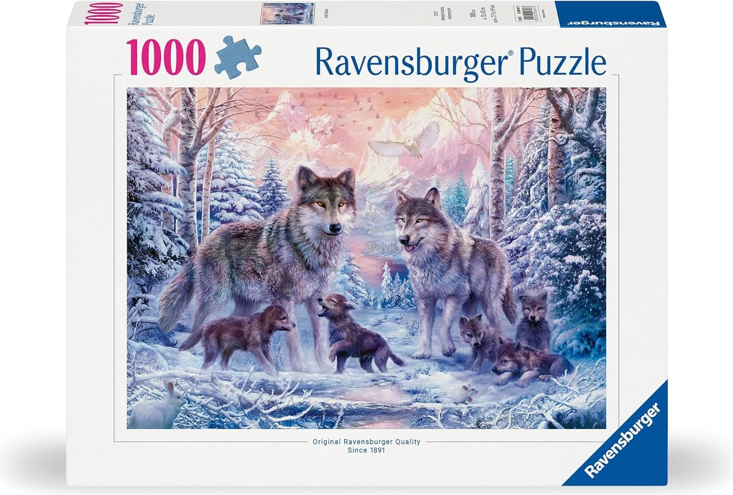 Puzzle Ravensburger 1000 dílků Arktičtí vlci