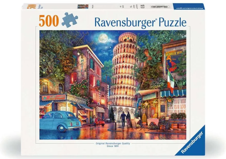 Puzzle Ravensburger 500 dílků Večer v Pise