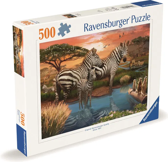Puzzle Ravensburger 500 dílků Zebry