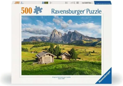 Puzzle Ravensburger 500 dílků Dolomitská idyla v Siusi