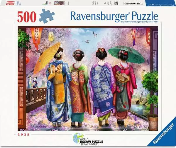 Puzzle Ravensburger 500 dílků Procházka mezi květy
